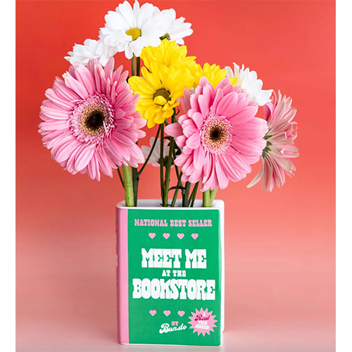 Meet Me At the Bookstore Vase